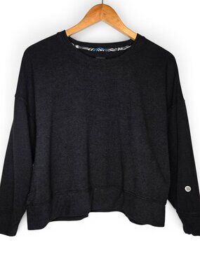 Stance Butter Blend Oversize Crop Sweatshirt Women Soft Comfy Crew Neck S